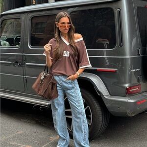 Lioness Daydream Tie Up Jeans